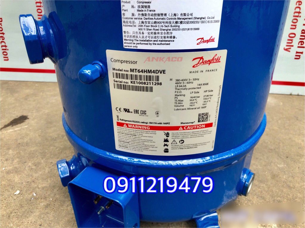 Máy nén lạnh Danfoss 5HP MT64HM4DVE 5 MT64HM4DVE 6