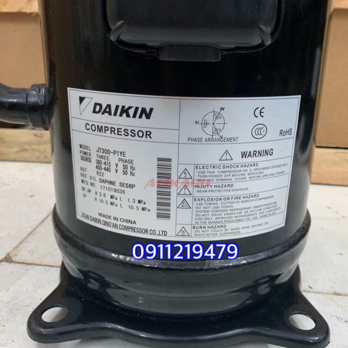 Máy nén lạnh Daikin 10HP JT300-P1YE 3 JT300 P1YE