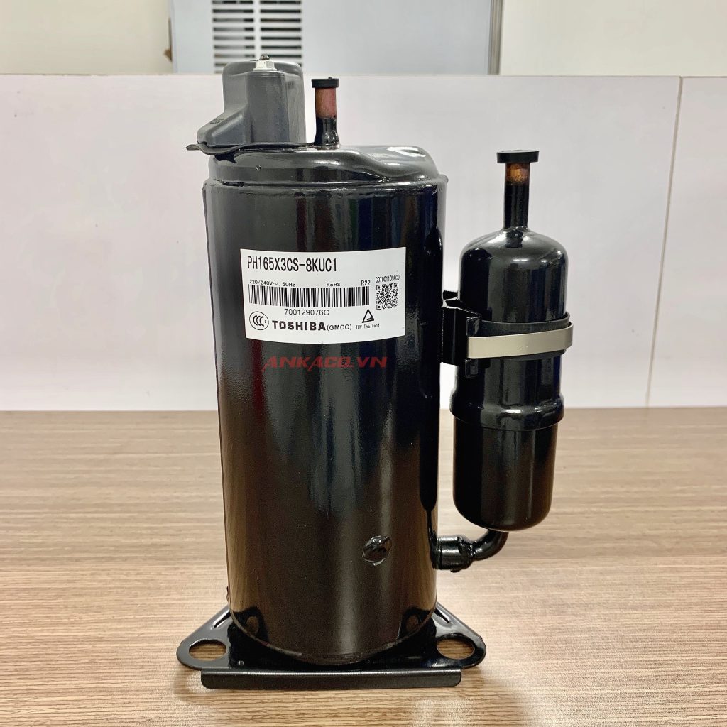Máy Nén Lạnh Toshiba 1HP PH165X3CS-8KUC1 5 máy nén lạnh Toshiba 1hp PH165, mới 100%