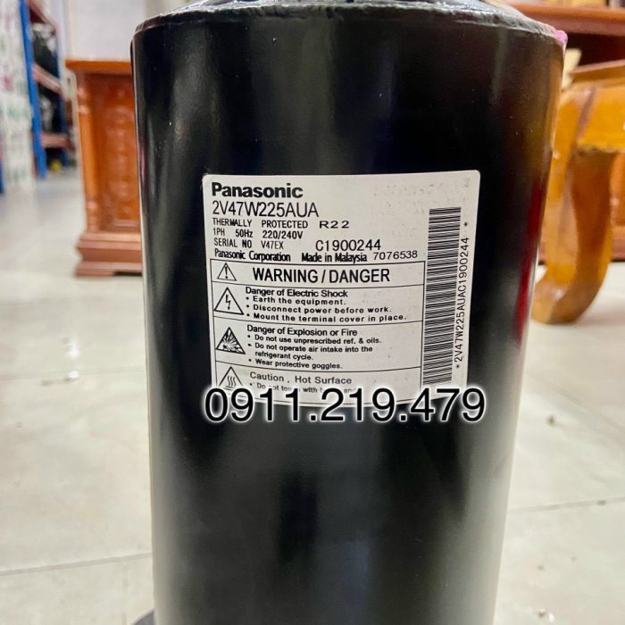 Máy Nén Lạnh Panasonic 2-6HP 2V47W225AUA 220V 3 2V47W225AUA 3