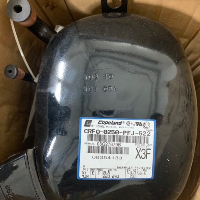 Máy nén lạnh Copeland Piston 2,5HP - CRFQ-0250-TFD-522 6 máy nén lạnh copeland 2,5hp CRDQ-0250-PFJ-522