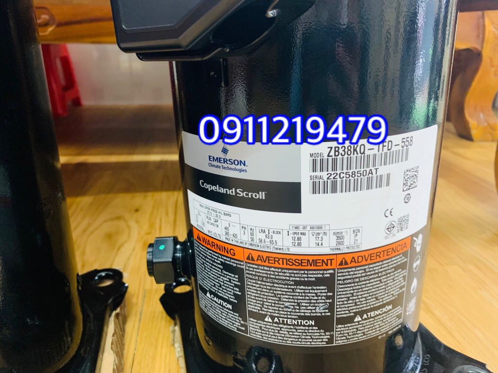 Cụm máy nén kho lạnh 5HP ZB38KQ-TFD-558 10 ZB38KQ TFD 524 1