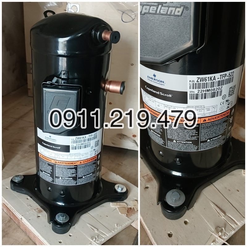 Máy nén lạnh Copeland 5HP ZW61KA-TFP-522 3 zw61ka tdf 522