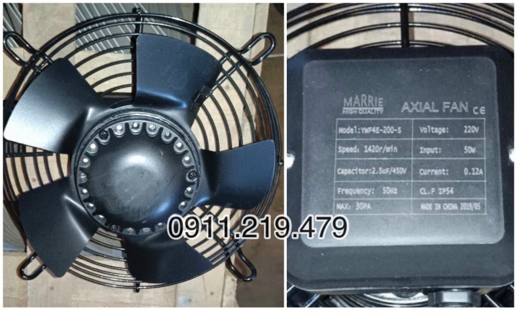Quạt dàn kho lạnh 12 QUAT D200