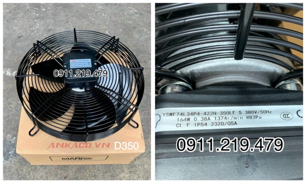 Quạt dàn kho lạnh 14 QUAT D350