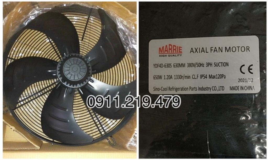 Quạt dàn kho lạnh 22 QUAT D630