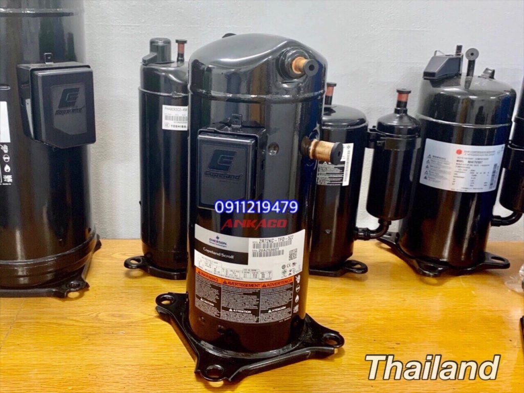 Lắp đặt máy nén lạnh Copeland 6hp ZR72KC-TFD-522 1 ZR72KC TFD 522
