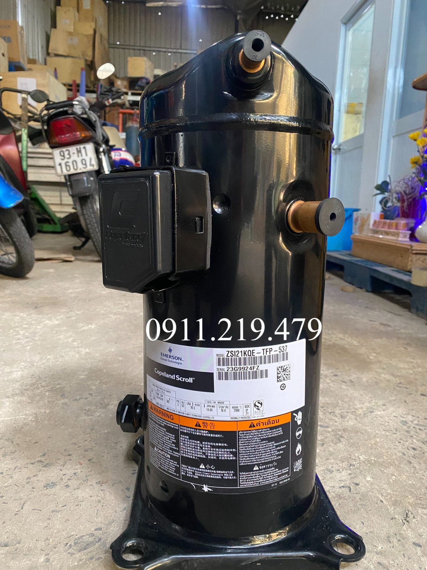 Máy nén lạnh Copeland 7.5HP ZSI21KQE-TFM-537 6 ZSI21KQE TFP 537 2 1