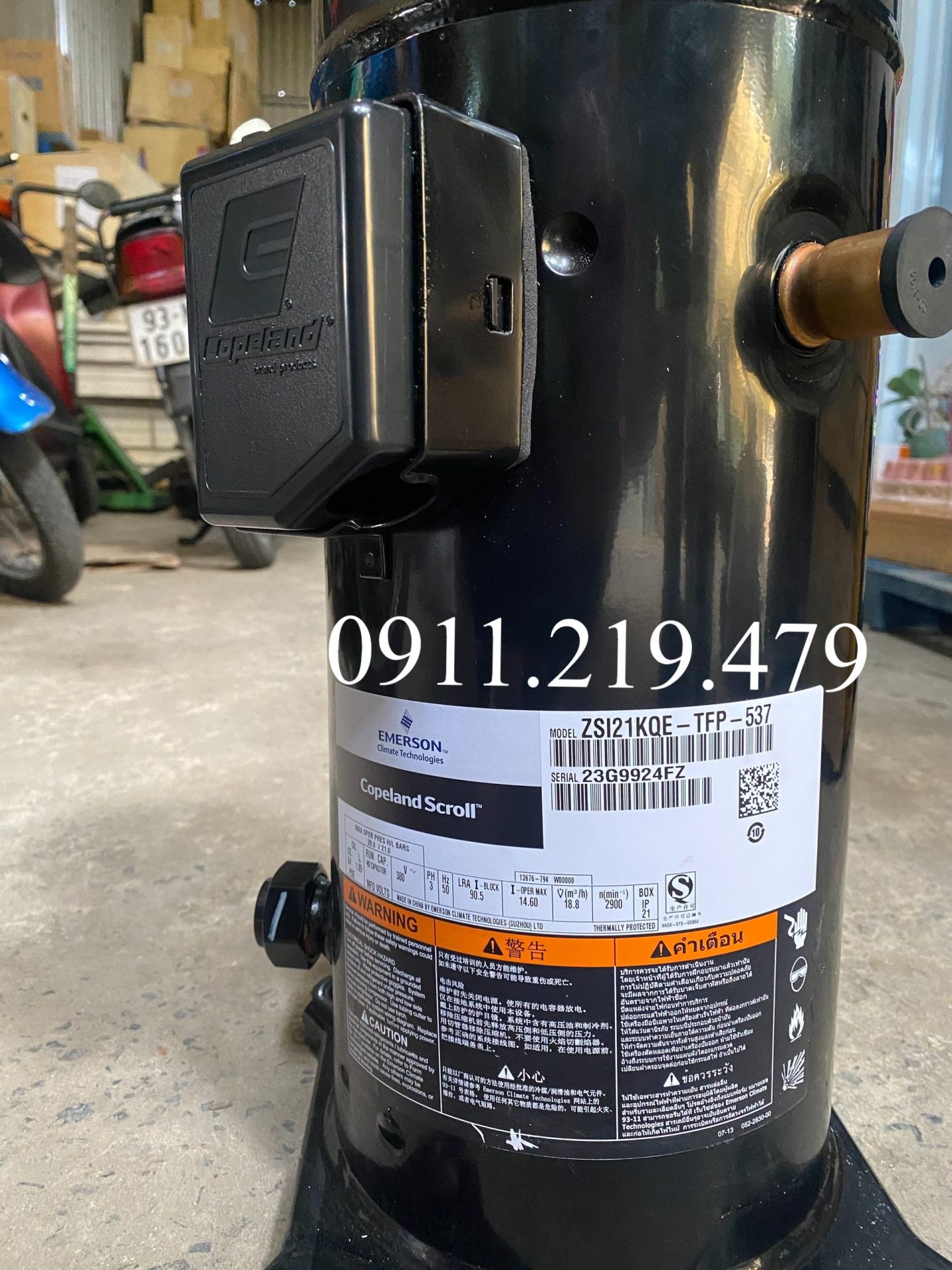 Máy nén lạnh Copeland 7.5HP ZSI21KQE-TFM-537 7 ZSI21KQE TFP 537 3