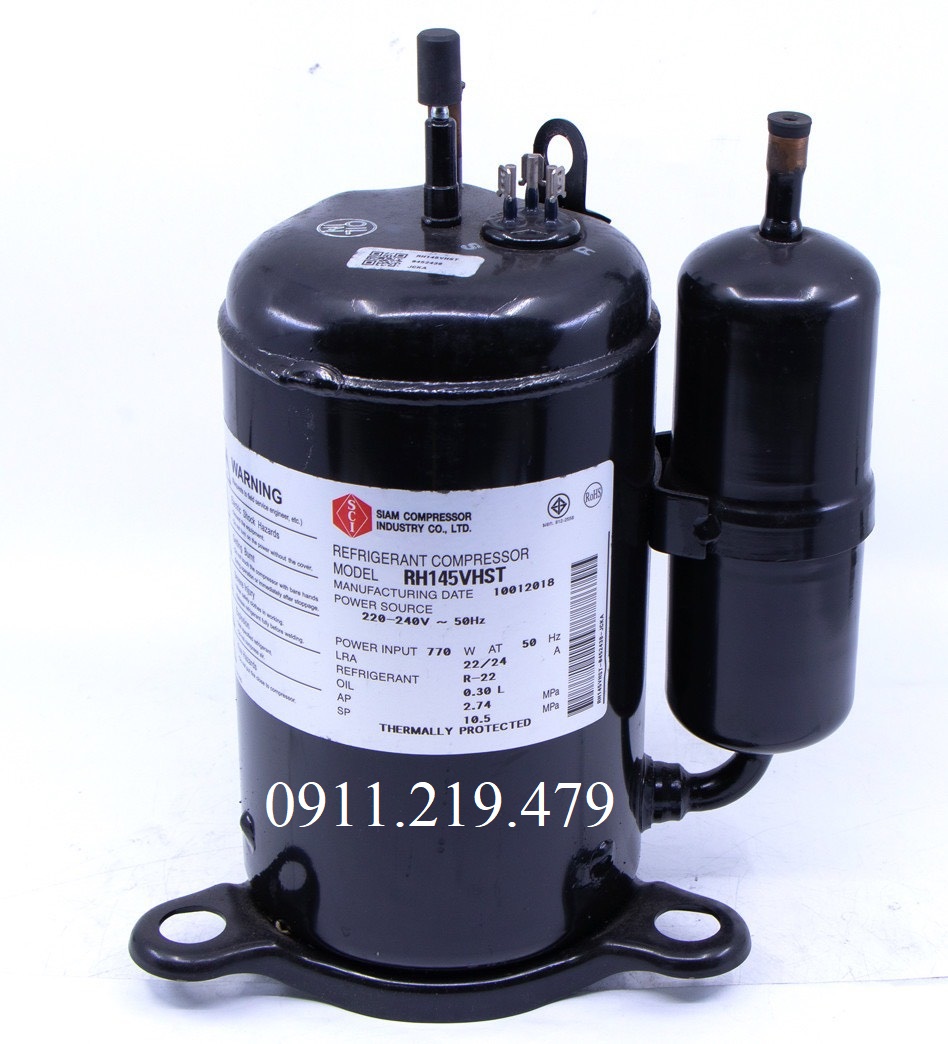 Máy nén lạnh Mitsubishi 1HP RH145VHST, RH145VHS1T 7 RH145VHST 3