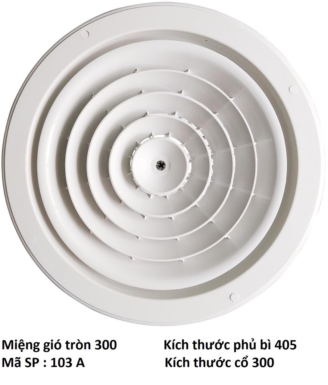 Miệng gió tròn xoay 300 103A 5 Mieng gio tron xoay 300 1